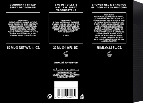 Geschenkset Man 3tlg TABAC MAN