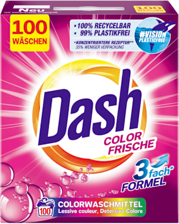 Detergent pudră automat Color Frische 100 spălări Dash