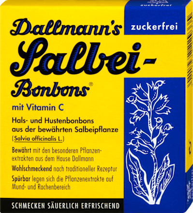 Salbei Hals- und Hustenbonbons zuckerfrei Dallmann's