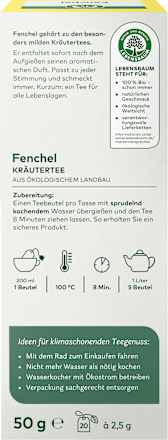 Kräutertee Fenchel (20 Beutel) LEBENSBAUM