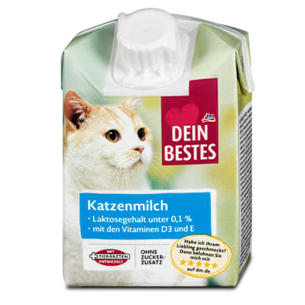 Mlieko pre mačky s vitamínom D3 a E Dein Bestes
