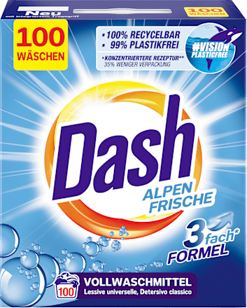 Detergent rufe pudră Alpen Frische 100 spălări Dash