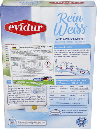 Proszek do firan i białych tkanin Evidur