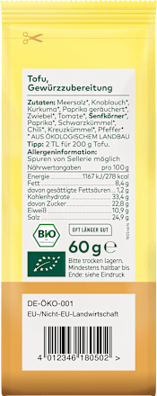 Gewürzmischung für Tofu LEBENSBAUM