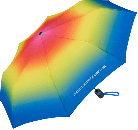 Автоматичен чадър Mini, многоцветен, различни цветове/мотиви United Colors of Benetton