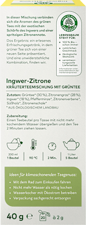 Kräutertee Ingwer-Zitrone (20 Beutel) LEBENSBAUM