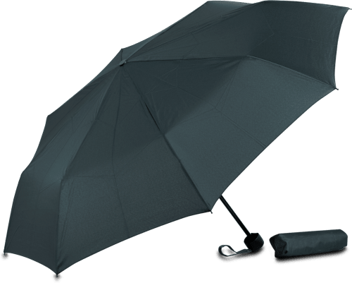 Taschenschirm schwarz happy rain