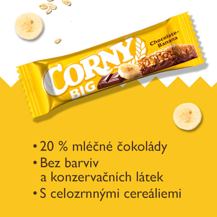 Big tyčinka banán-čokoláda Corny