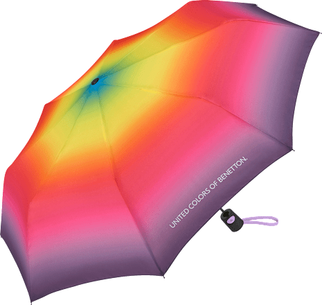 Автоматичен чадър Mini, многоцветен, различни цветове/мотиви United Colors of Benetton