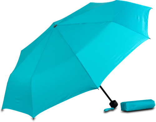 Taschenschirm Türkis happy rain
