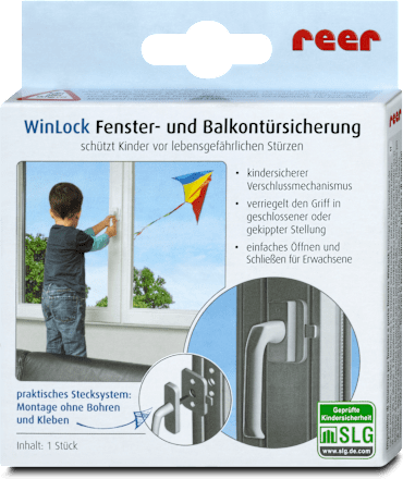 Fenster- und Balkontürsicherung WinLock weiß Reer