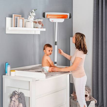 Wickeltisch-Heizstrahler 400/800 Watt Reer