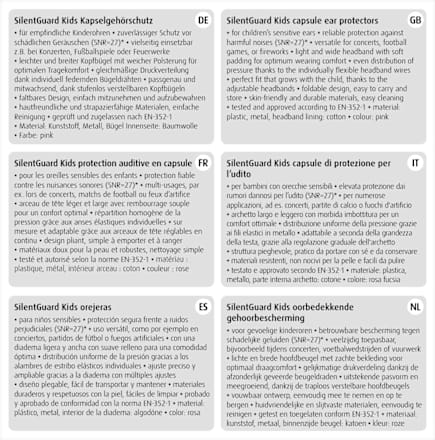 Gehörschutz für Kinder "Silent Guard" rosa Reer