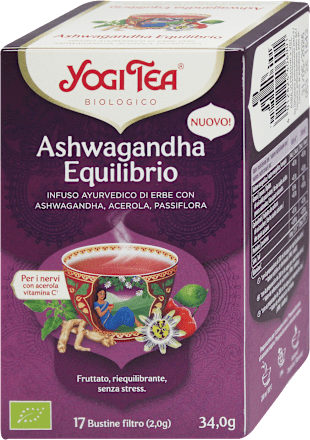 Ashwagandha equiibrio, infuso biolgico YOGI TEA