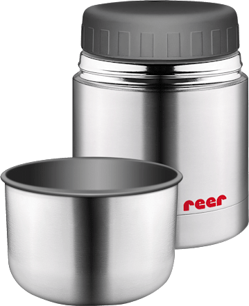 Edelstahl-Warmhaltebox für Nahrung mit Becher, 350ml Reer