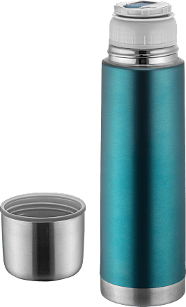 Isolierflasche Edelstahl Colour, 500 ml pazifikblau Reer