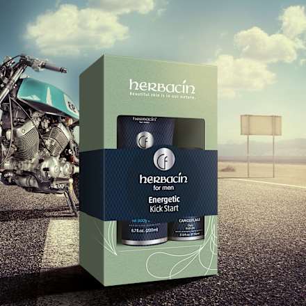 Geschenkset Energetic Kick Start Men 2tlg Herbacin