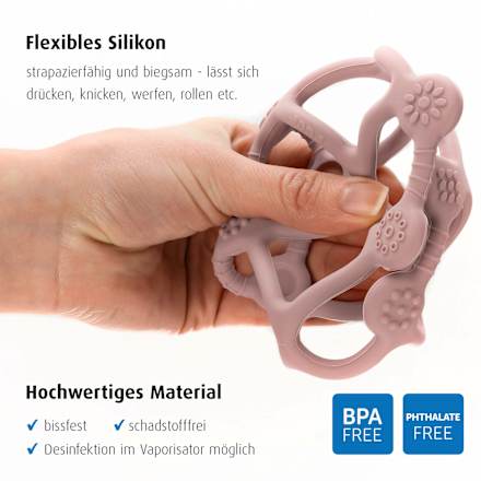 Beiß- und Greifball rosa Reer