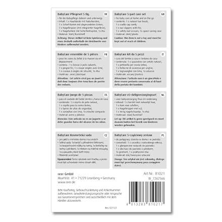 Baby Pflegeset Baby Care, 5-teilig Reer