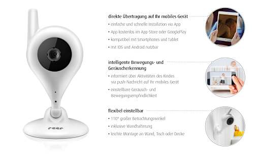 Babyphone mit IP Babycam Reer