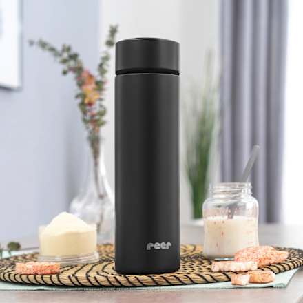 Isolierflasche Edelstahl Colour Design, 500 ml schwarz Reer