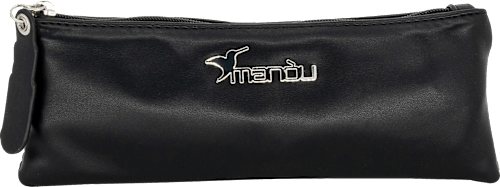 Schminktasche schwarz in Lederoptik manòu