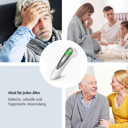 Kontaktloses Infrarot-Thermometer Colour SoftTemp 3in1  Reer