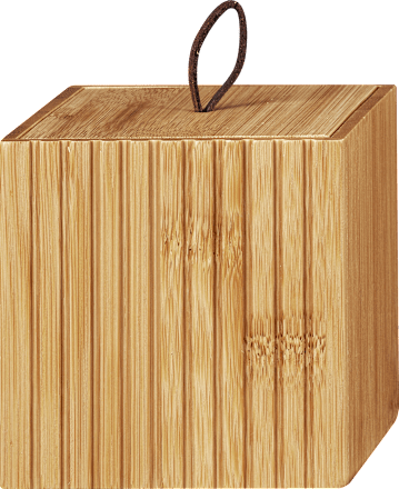 Wattedose Bambus eckig keine Marke