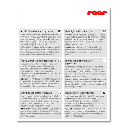 Nachtlicht 2in1 SleepLight hellgrau  Reer