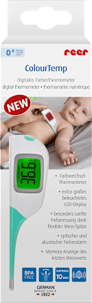 Digitales Fieberthermometer "Colour Temp" mit großem Display Reer