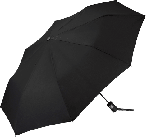 Taschenschirm Automatik schwarz happy rain