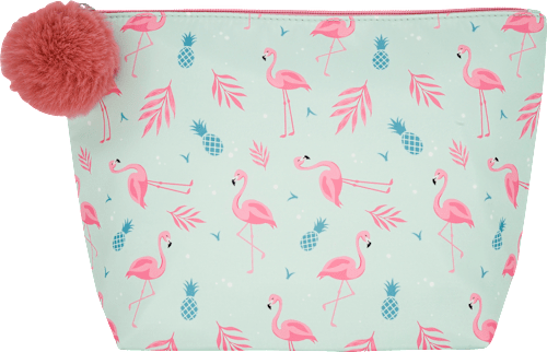 Toiletttasche für Kinder mit Flamingo-Muster manòu