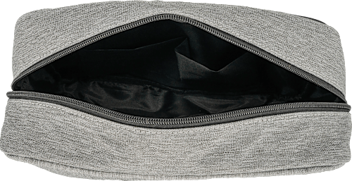 Kulturbeutel Herren schwarz, grau manòu