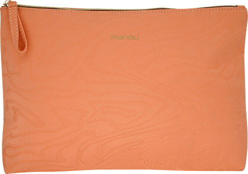 Kulturbeutel Apricot Maserung manòu