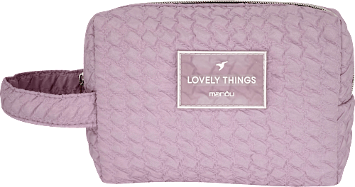 Kosmetiktasche lila Polyester keine Marke