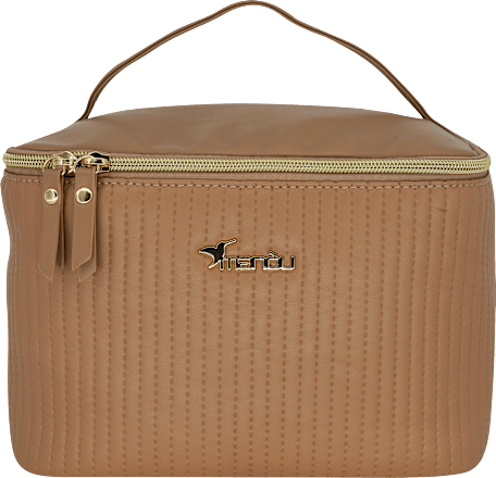 Kosmetiktasche braun gesteppt keine Marke