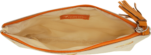 Kosmetiktasche cottoncreme mit Zitronenmuster keine Marke