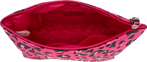 Toiletttasche Leomuster Pink groß manòu