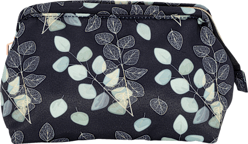 Toiletttasche mit Blattmuster klein manòu