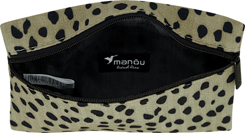 Kosmetiktasche olivgrün schwarz keine Marke