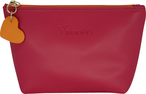 Kosmetiktasche pink orange manòu