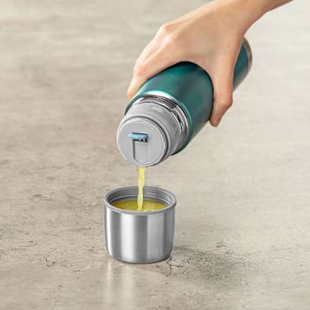 Isolierflasche Edelstahl Colour, 500 ml pazifikblau Reer