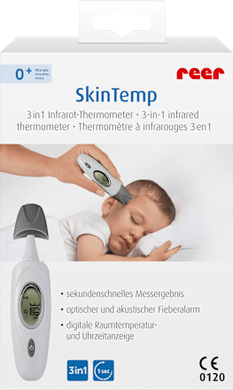 Fieberthermometer Infrarot Skin Temp 3 in 1 für Ohr und Schläfe Reer