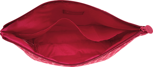 Kulturbeutel pinkt mit rosa Muster manòu