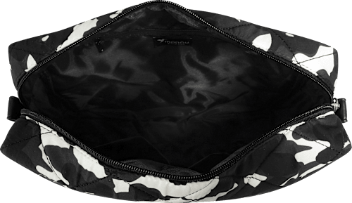 Kosmetiktasche schwarz, creme mit Blumenmuster "Lovely Things" manòu