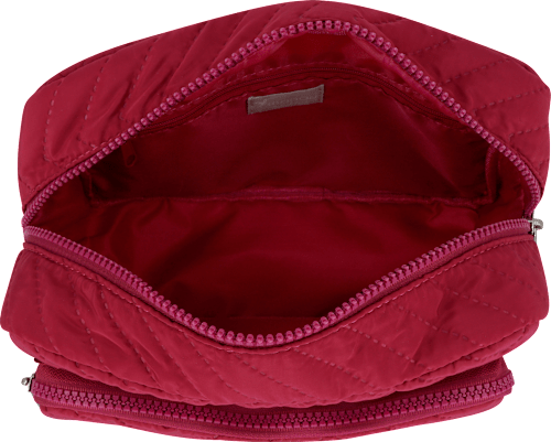 Kosmetiktasche magenta gesteppt manòu