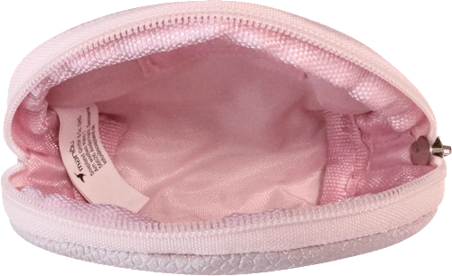 Kosmetiktasche rosa schimmernd in Reptillederoptik manòu
