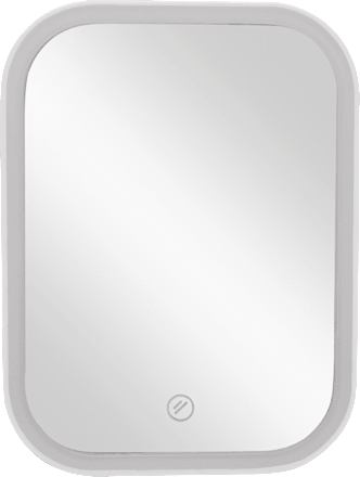 Standspiegel mit LED und weißem Rahmen Soapland