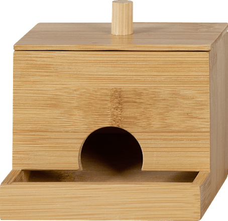 Wattestäbchenbox aus Bambus keine Marke