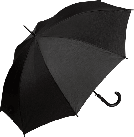 Parasol automatyczny z laską, czarny happy rain